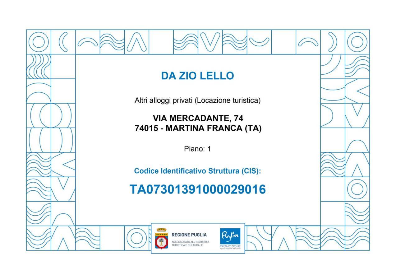 Da Zio Lello Apartment Martina Franca Exterior photo